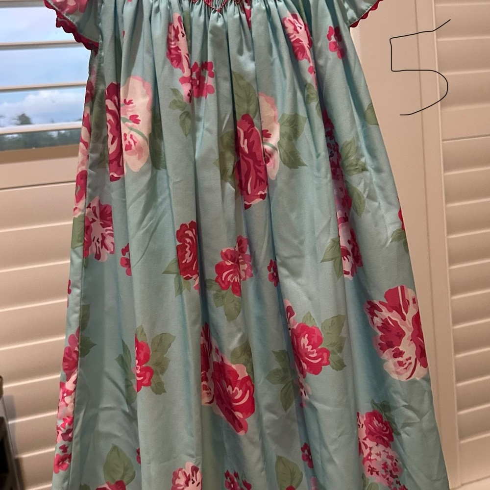 Floral Blue Dress